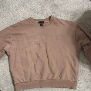 Forever 21 Men's Tan Crewneck Sweater